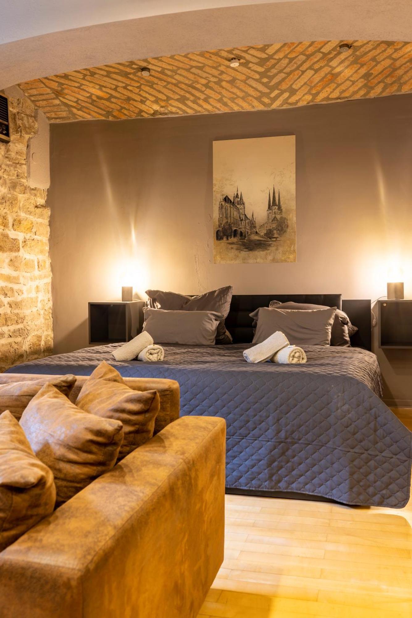 Maisonette Rustic Altstadt Zentral-Wlan-Parkplatz Erfurt Buitenkant foto
